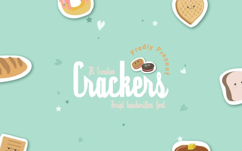 Creckers - Fuente cursiva manuscrita