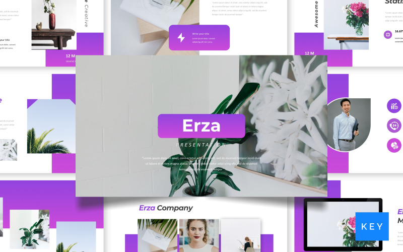 Erza - Творча презентація - основний шаблон