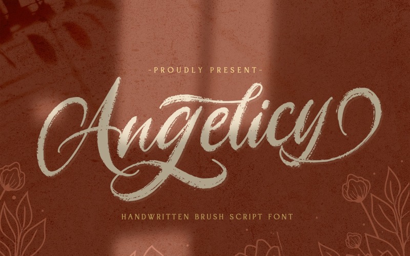 Angelicy - текстурированный шрифт кисти