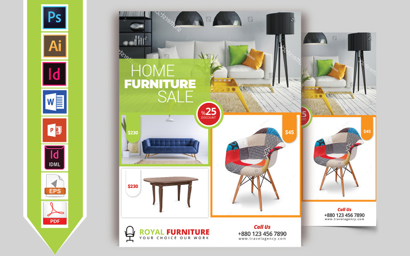 Download Фирменный стиль "Furniture Shop Flyer Vol-01 - Corporate Identity Template" / Furniture Shop Flyer Vol-01 - Corporate Identity Template - Фирменный стиль furniture,shop,flyer,wood,steel,table,showcase,chair,handbill,print,template,bazar,branding