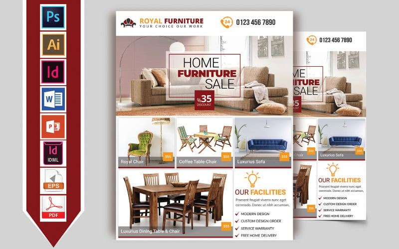 Furniture Shop Flyer Vol-02 - Corporate Identity Template