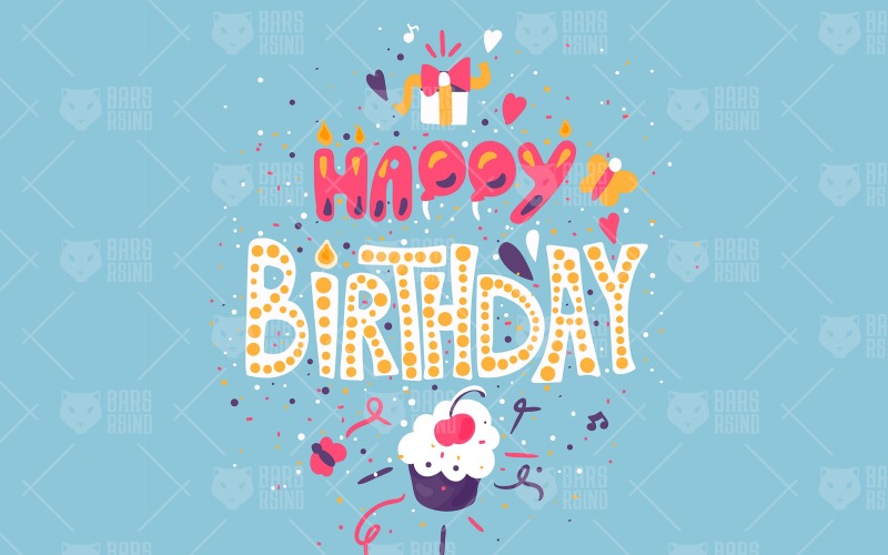 Download Фирменный стиль "Happy Birthday Greeting Card - Corporate Identity Template" / Happy Birthday Greeting Card - Corporate Identity Template - Фирменный стиль на тему графика font,calligraphy,lettering,invitation,card,type,typography,vintage,illustration,poster,design,template,sign,retro,cute,quote,greeting,food,handwritten,decorative,typographic,vector,texture,te