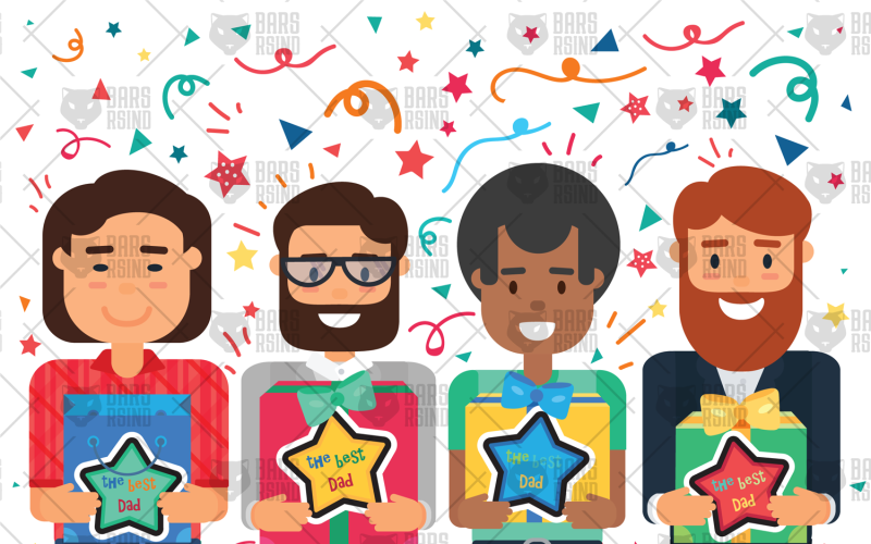 Download Фирменный стиль "Happy Fathers Day Banner - Corporate Identity Template" / Happy Fathers Day Banner - Corporate Identity Template - Фирменный стиль на тему графика lettering,fun,invitation,card,typography,vintage,illustration,poster,design,template,sign,retro,cute,greeting,party,vector,love,happy,holiday,style,flat,creative,child,decoration,background,b