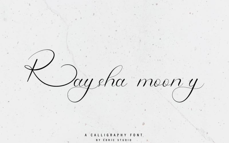 Raysha Moonly-Schriftart