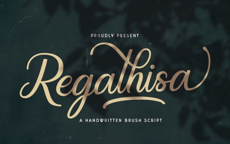Regalhisa - Каллиграфический курсивный шрифт