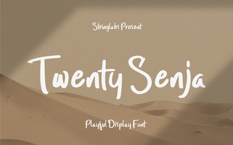 Twenty Senja - Грайливий дисплейний шрифт