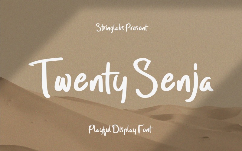 Twenty Senja - Speels display-lettertype