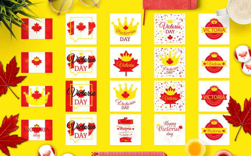 Victoria Day Banners Corporate Identity Template