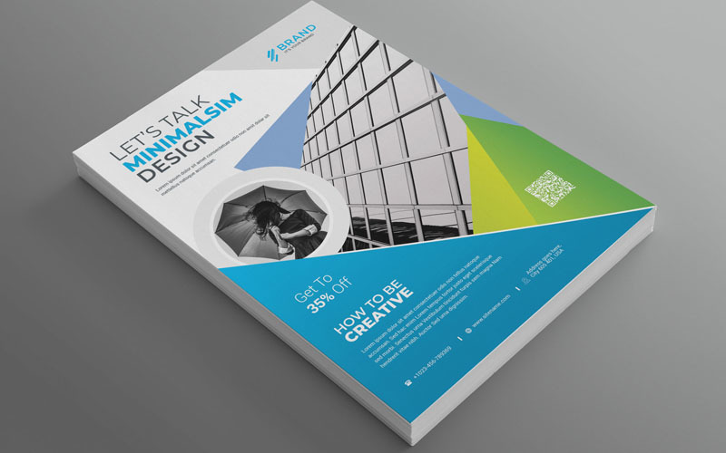 Download Фирменный стиль "Brand - Best CreativeMinimalsim Business Flyer Vol_78" / Brand - Best CreativeMinimalsim Business Flyer Vol_78 - Фирменный стиль на тему графика flyer,corporate,corporate,creative,flyer,travel,business,card,card,liflet,computer,internet,stationery,id,kit,blue,hi-quality,official,symple,green