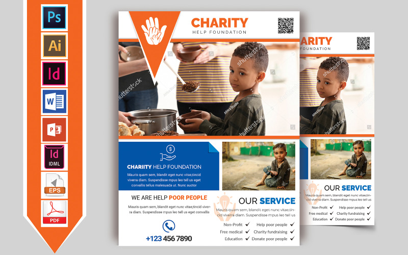 Charity Donation Flyer Vol-03 - mall för företagsidentitet