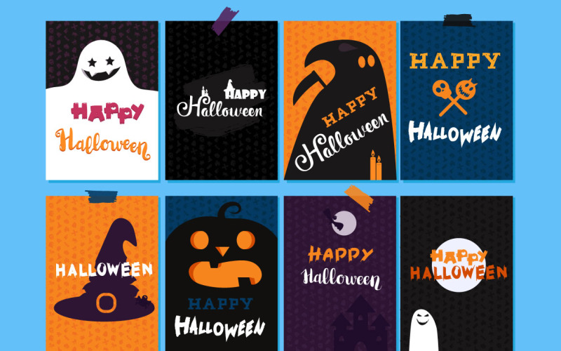 Happy Halloween Set Corporate Identity Template