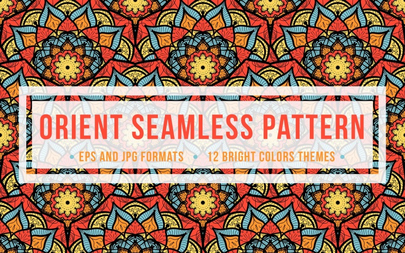 Download Pattern "Orient Seamless Pattern" / Orient Seamless Pattern - Pattern на тему графика card,vintage,design,template,retro,fashion,ornamental,vector,floral,boho,texture,fabric,round,art,tattoo,sun,hand,ornament,magic,decoration,yoga,flower,background,cloth,print,meditation,geome