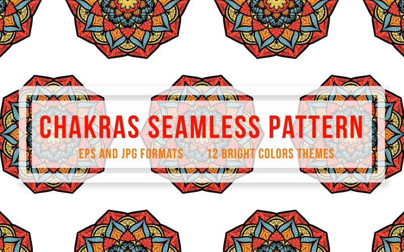Download Pattern "Chakras Seamless Set Pattern" / Chakras Seamless Set Pattern - Pattern на тему графика vintage,design,retro,fashion,ornamental,vector,floral,boho,texture,fabric,art,tattoo,sun,ornament,magic,decoration,yoga,flower,background,cloth,meditation,geometric,doodle,mandala,arabic,indi