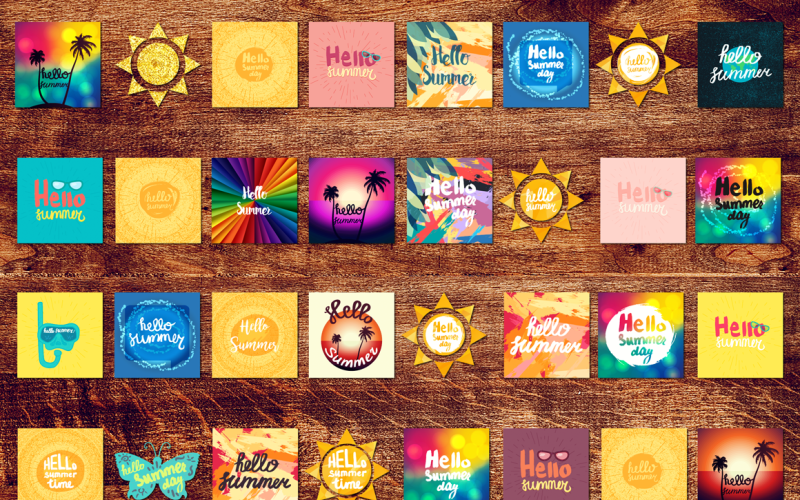 Download Фирменный стиль "Hello Summer Pack - Corporate Identity Template" / Hello Summer Pack - Corporate Identity Template - Фирменный стиль на тему графика brush,calligraphy,lettering,card,modern,typography,vintage,logo,illustration,poster,t-shirt,design,template,sign,retro,greeting,decorative,ink,typographic,trendy,nature,party,summer,vector,te