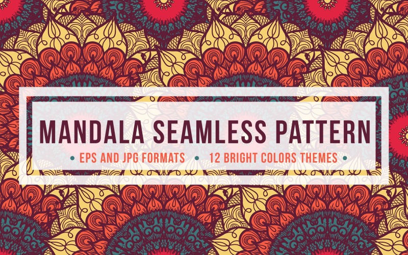 Download Pattern "Mandala Seamless  Set Pattern" / Mandala Seamless  Set Pattern - Pattern на тему графика vintage,design,template,retro,fashion,ornamental,vector,floral,boho,texture,fabric,round,art,tattoo,sun,hand,ornament,magic,decoration,yoga,flower,background,cloth,meditation,geometric,doodle