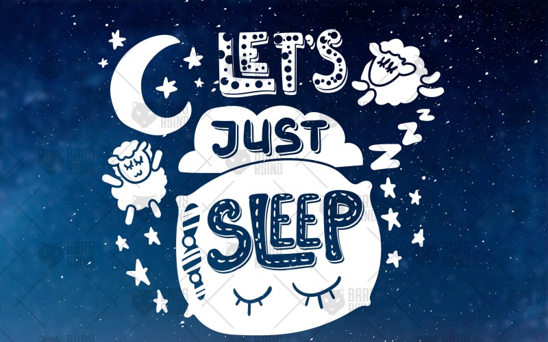 Download Фирменный стиль "Nice Night Overlay - Lets Just Sleep - Corporate Identity Template" / Nice Night Overlay - Lets Just Sleep - Corporate Identity Template - Фирменный стиль на тему графика calligraphy,lettering,script,card,type,typography,vintage,illustration,poster,sign,cute,quote,overlay,vector,text,art,motivational,moon,flat,creative,child,decoration,print,banner,cartoon,fun