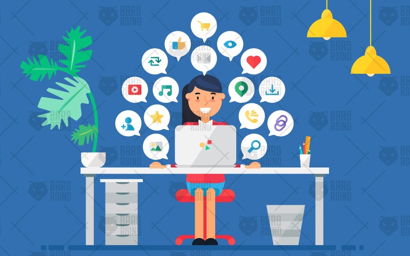 Download Фирменный стиль "Online Business Workspace With Woman - Corporate Identity Template" / Online Business Workspace With Woman - Corporate Identity Template - Фирменный стиль на тему графика template,web,blog,vector,woman,female,business,technology,manager,startup,social,desktop,computer,mail,developer,interface,project,icon,network,frame,people,office,girl,post,media,message,fol