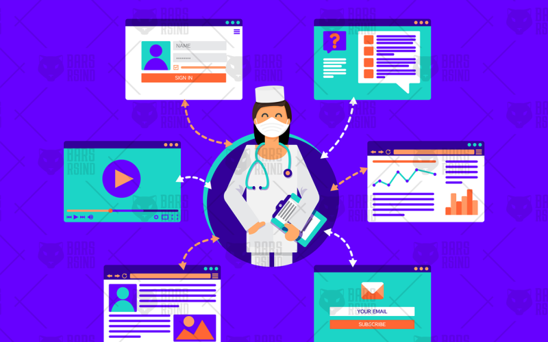 Download Фирменный стиль "Online Medical Antivirus Care Doctor - Corporate Identity Template" / Online Medical Antivirus Care Doctor - Corporate Identity Template - Фирменный стиль на тему графика card,illustration,template,web,vector,website,mockup,flat,app,health,business,shop,technology,form,software,video,tech,coronavirus,social,search,doctor,medicine,newsletter,mail,women,interfac