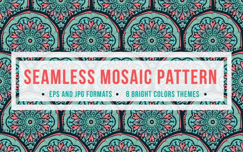 Download Pattern "Seamless Mosaic Set Pattern" / Seamless Mosaic Set Pattern - Pattern на тему графика vintage,design,template,retro,fashion,ornamental,vector,floral,boho,texture,fabric,round,art,tattoo,sun,hand,ornament,magic,decoration,yoga,flower,background,cloth,mosaic,meditation,geometric