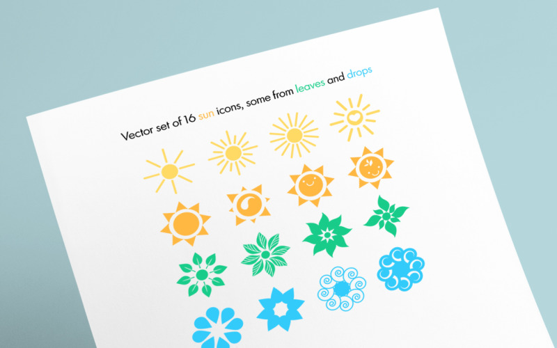 Download Фирменный стиль "16 Suns Set - Corporate Identity Template" / 16 Suns Set - Corporate Identity Template - Фирменный стиль на тему графика logo,illustration,sign,web,nature,summer,vector,logotype,collection,sunshine,sun,sunset,sunrise,travel,yellow,creative,orange,light,bright,eco,environment,background,leaves,icon,cartoon,leaf,