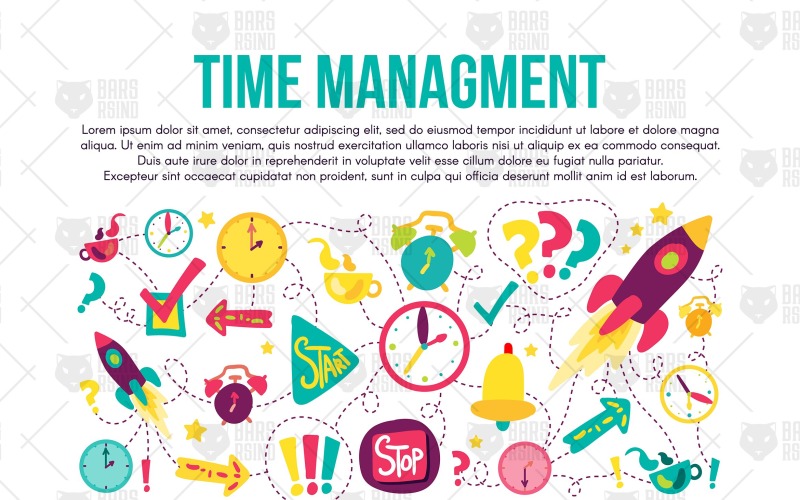 Download Фирменный стиль "Time Managment Banner - Corporate Identity Template" / Time Managment Banner - Corporate Identity Template - Фирменный стиль на тему графика illustration,design,template,sign,web,arrow,vector,color,collection,clipart,rainbow,pack,clip art,flat,management,corporate,business,marketing,manager,startup,schedule,background,black,white,