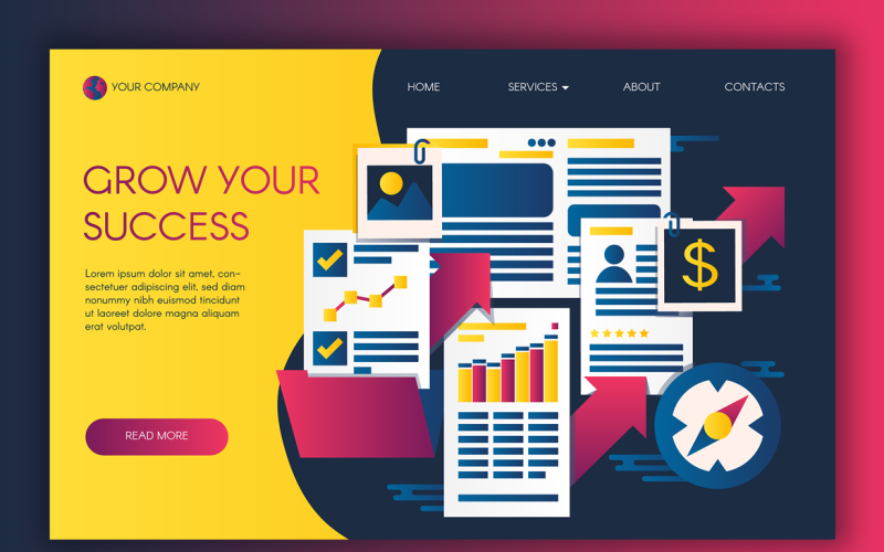 Download Фирменный стиль "Web Graphics Of Business Success - Corporate Identity Template" / Web Graphics Of Business Success - Corporate Identity Template - Фирменный стиль на тему графика modern,illustration,design,template,web,photo,vector,color,graphics,abstract,company,star,flat,portfolio,professional,management,business,marketing,seo,finance,background,black,statistics,gra