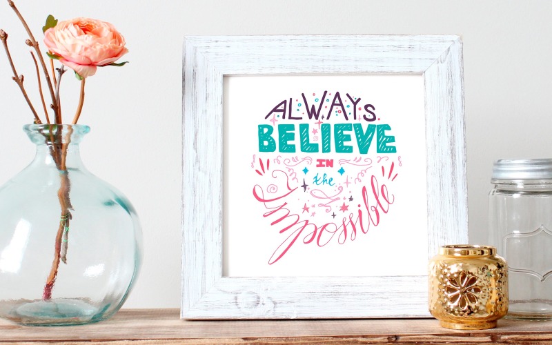 Download Фирменный стиль "Always Believe In The Impossible - Corporate Identity Template" / Always Believe In The Impossible - Corporate Identity Template - Фирменный стиль на тему графика font,calligraphy,lettering,script,card,typography,vintage,hipster,illustration,poster,t-shirt,design,sign,retro,quote,decorative,typographic,vector,advertising,text,art,drawn,motivational,han