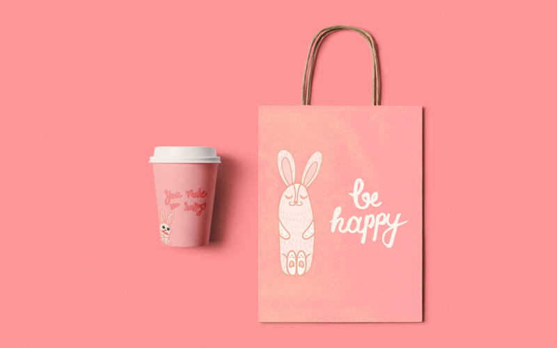 Download Фирменный стиль "Be Happy - Corporate Identity Template" / Be Happy - Corporate Identity Template - Фирменный стиль на тему графика wedding,font,calligraphy,lettering,script,invitation,card,typography,vintage,handwriting,illustration,label,poster,design,template,retro,cute,greeting,handwritten,romantic,decorative,heart,in