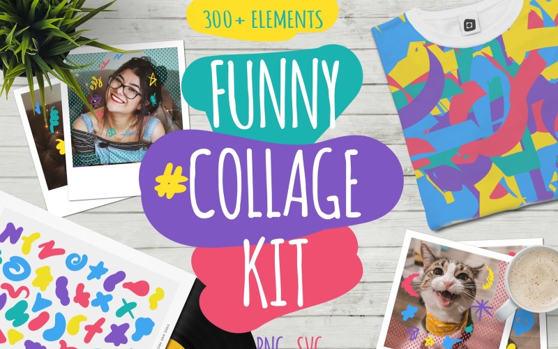 Download Фирменный стиль "Funny Collage Kit - Corporate Identity Template" / Funny Collage Kit - Corporate Identity Template - Фирменный стиль на тему графика handmade,paint,fun,branding,modern,painted,hand-drawn,illustration,bundle,poster,design,template,sign,sweet,svg,blog,doodles,decorative,fancy,pretty,ink,overlay,trendy,vector,artistic,designe