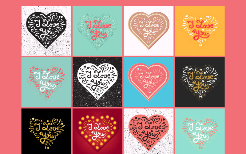 Download Фирменный стиль "I Love You - Corporate Identity Template" / I Love You - Corporate Identity Template - Фирменный стиль на тему графика wedding,calligraphy,lettering,script,card,typography,vintage,illustration,label,poster,design,retro,greeting,romantic,decorative,heart,typographic,postcard,vector,love,text,art,calligraphic,h