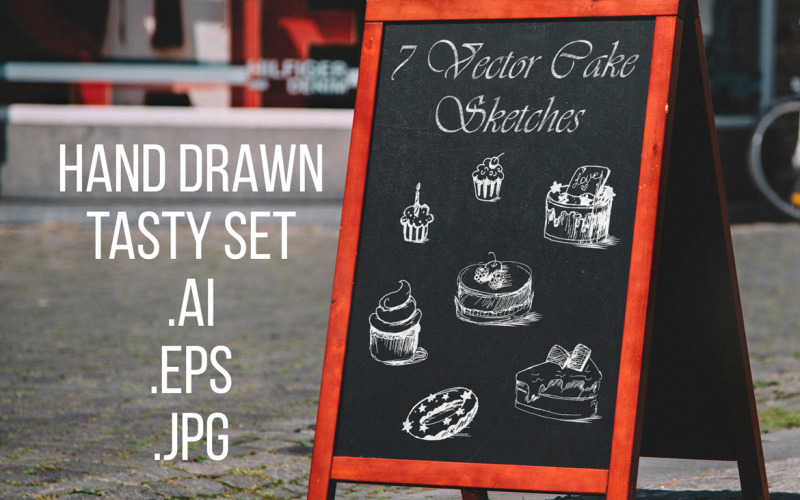 Download Фирменный стиль "Tasty Cakes Sketches - Corporate Identity Template" / Tasty Cakes Sketches - Corporate Identity Template - Фирменный стиль на тему графика wedding,illustration,retro,greeting,food,heart,vector,love,stamp,badge,star,restaurant,bakery,cafe,shop,decoration,anniversary,cake,cream,sketch,banner,celebrate,birthday,valentine,celebratio