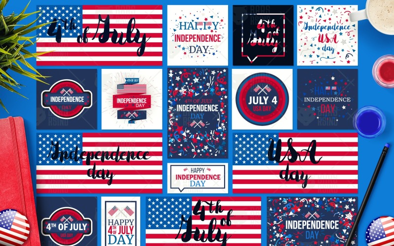 Download Фирменный стиль "4th Of July Banners - Corporate Identity Template" / 4th Of July Banners - Corporate Identity Template - Фирменный стиль на тему графика card,illustration,label,poster,sign,greeting,party,vector,sale,happy,holiday,star,blue,event,election,background,red,white,stripe,icon,banner,celebrate,flag,celebration,america,day,symbol,tra
