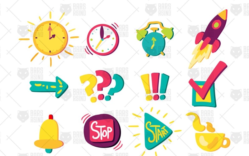 Download Фирменный стиль "Time Management Signs Set - Corporate Identity Template" / Time Management Signs Set - Corporate Identity Template - Фирменный стиль на тему графика modern,illustration,design,sign,web,arrow,vector,color,abstract,flat,management,business,technology,marketing,manager,schedule,background,graphic,calendar,report,work,sketch,clock,list,projec