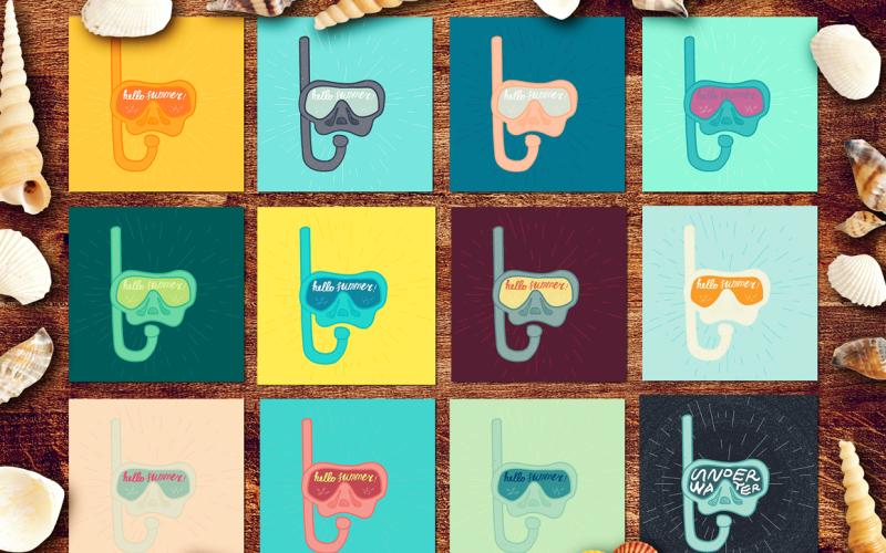 Download Фирменный стиль "Underwater Summer - Corporate Identity Template" / Underwater Summer - Corporate Identity Template - Фирменный стиль на тему графика brush,calligraphy,lettering,card,typography,vintage,hipster,illustration,poster,t-shirt,design,sign,retro,greeting,decorative,ink,typographic,party,summer,vector,fabric,text,sport,art,calligr