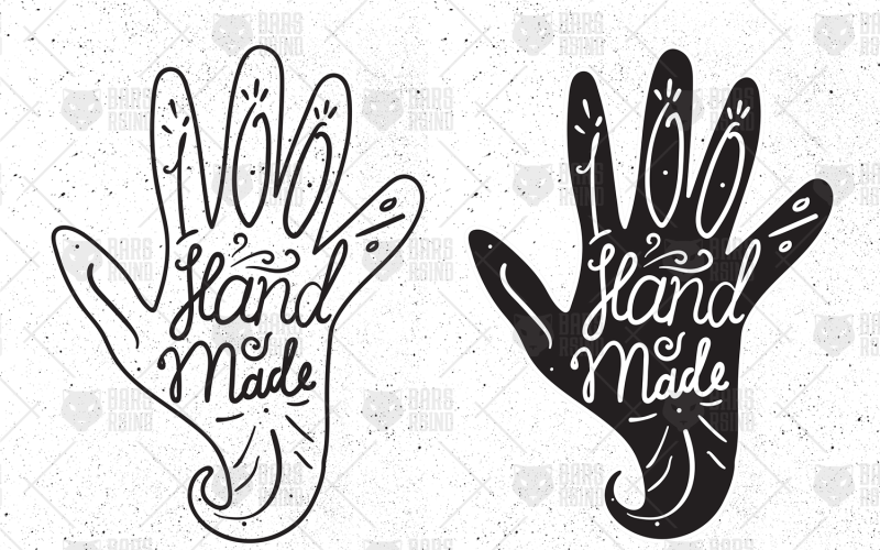 Download Фирменный стиль "100 % Hand Made - Corporate Identity Template" / 100 % Hand Made - Corporate Identity Template - Фирменный стиль на тему графика handmade,calligraphy,lettering,typography,vintage,logo,illustration,label,design,sign,retro,craft,trendy,vector,fabric,brand,text,stamp,hand,badge,business,shop,product,graphic,premium,button