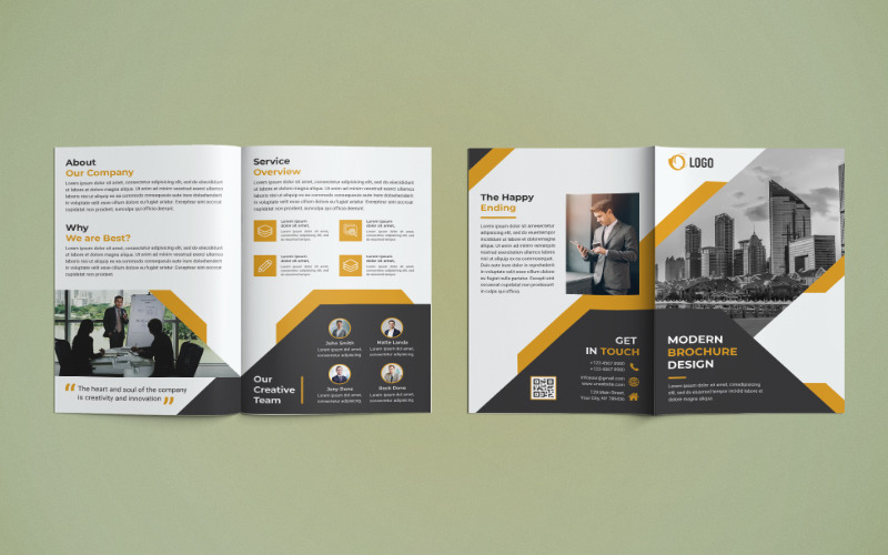 Download Фирменный стиль "Business Bi Fold Brochure Design - Corporate Identity Template" / Business Bi Fold Brochure Design - Corporate Identity Template - Фирменный стиль на тему графика corporate,business,agency,company,brochure,design,a4,bi,bifold,bi-fold,print,print-ready,marketing,template,us,letter,2fold,advertisement,advertising,consultant