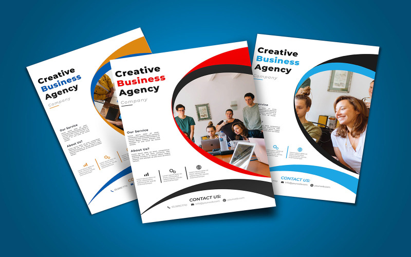 Download Фирменный стиль "3 Color Variation Multipurpose Creative Flyer - Corporate Identity Template" / 3 Color Variation Multipurpose Creative Flyer - Corporate Identity Template - Фирменный стиль на тему графика creative,business,flyer,modern,template,marketing,brochure,corporate,graphic,layout,anual,presentation,multipurpose,a4,poster,branding,professional,advertisementundefined