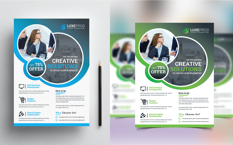 Download Фирменный стиль "Colorful Business Flyer - Corporate Identity Template" / Colorful Business Flyer - Corporate Identity Template - Фирменный стиль на тему графика agency,branding,business,clean,company,corporate,creative,design,digital,elegant,flyer,global,ideas,layout,layouts,marketing,modern,multipurpose,promotion,simple