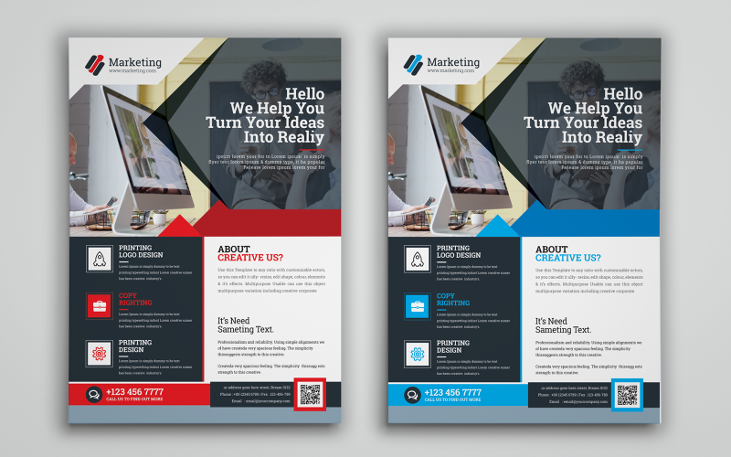 Download Фирменный стиль "Creative Business Flyer - Corporate Identity Template" / Creative Business Flyer - Corporate Identity Template - Фирменный стиль на тему графика agency,branding,business,clean,company,corporate,creative,design,digital,elegant,flyer,global,ideas,layout,layouts,marketing,modern,multipurpose,promotion,simple