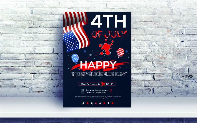 4th of July independence day Celebration - Corporate Identity Template