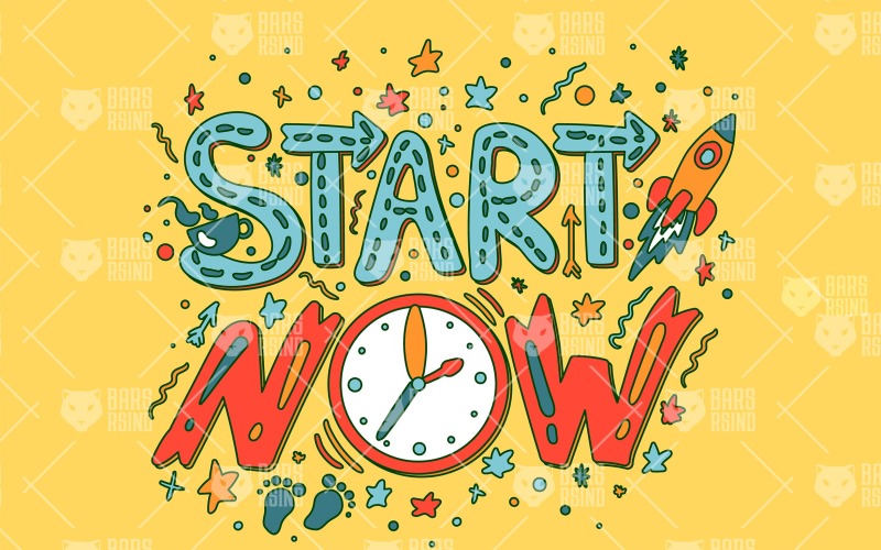 Download Фирменный стиль "Motivation - Start Now Slogan - Corporate Identity Template" / Motivation - Start Now Slogan - Corporate Identity Template - Фирменный стиль на тему графика brush,calligraphy,lettering,paint,card,typography,hand-drawn,illustration,poster,design,quote,greeting,handwritten,web,vector,text,sport,art,color,clipart,motivational,style,clip art,yellow,f