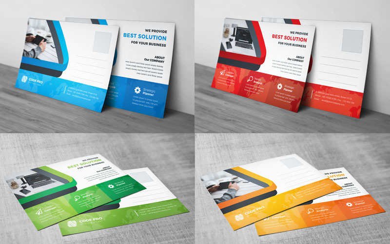 Download Фирменный стиль "Orange Color Postcard Card - Corporate Identity Template" / Orange Color Postcard Card - Corporate Identity Template - Фирменный стиль corporate,postcard,template,card,bundle,business,flyer,event,ticket,trifold,creative,web,hi-quality,studio