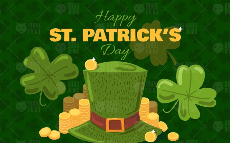 Download Фирменный стиль "St. Patrick's Day Greeting Banner - Corporate Identity Template" / St. Patrick's Day Greeting Banner - Corporate Identity Template - Фирменный стиль на тему графика calligraphy,card,typography,vintage,illustration,design,template,sign,retro,greeting,decorative,vector,text,calligraphic,happy,holiday,spring,gold,green,event,decoration,graphic,banner,leaf,c