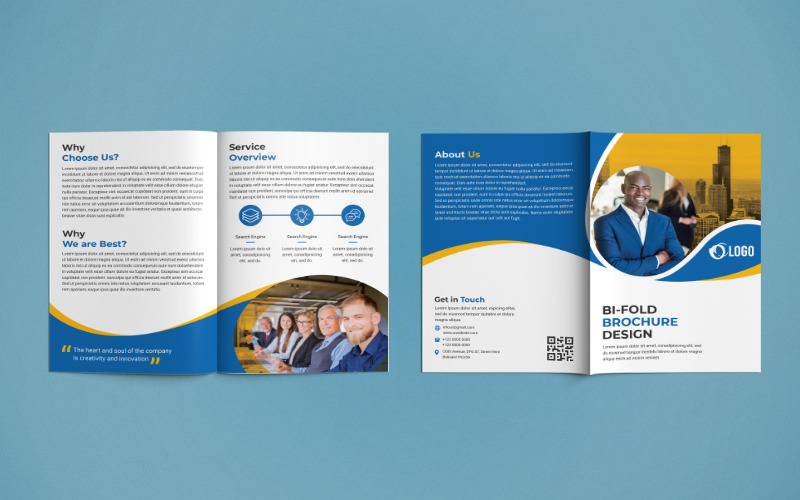 Download Фирменный стиль "Business Bi Fold Brochure Design - Corporate Identity Template" / Business Bi Fold Brochure Design - Corporate Identity Template - Фирменный стиль на тему графика corporate,business,agency,company,brochure,design,a4,bi,bifold,bi-fold,print,print-ready,marketing,template,us,letter,2fold,advertisement,advertising,consultant