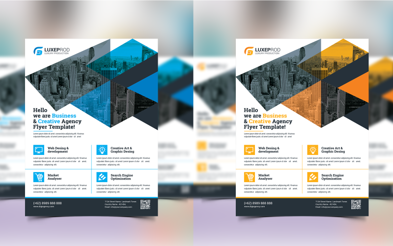 Download Фирменный стиль "Creative Business Flyer - Corporate Identity Template" / Creative Business Flyer - Corporate Identity Template - Фирменный стиль на тему графика agency,branding,business,clean,company,corporate,creative,design,digital,elegant,flyer,global,ideas,layout,layouts,marketing,modern,multipurpose,promotion,simple