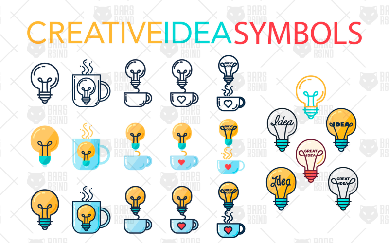 Download Фирменный стиль "Creative Idea Symbols - Corporate Identity Template" / Creative Idea Symbols - Corporate Identity Template - Фирменный стиль на тему графика logo,illustration,design,template,sign,retro,web,coffee,heart,trendy,vector,brand,logotype,art,company,badge,restaurant,flat,liquid,creative,app,business,cafe,technology,light,lifestyle,energ