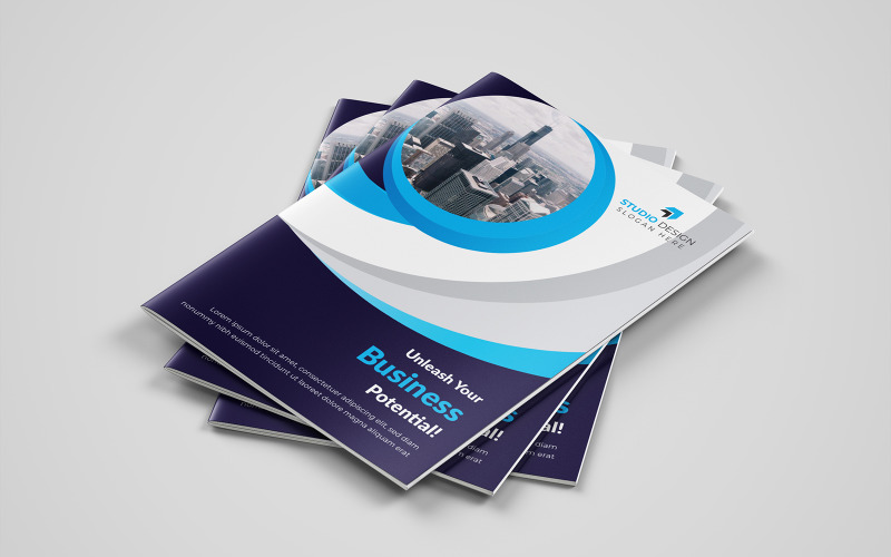 Forzadus Bifold Brochure Design - Vorlage für Unternehmensidentität