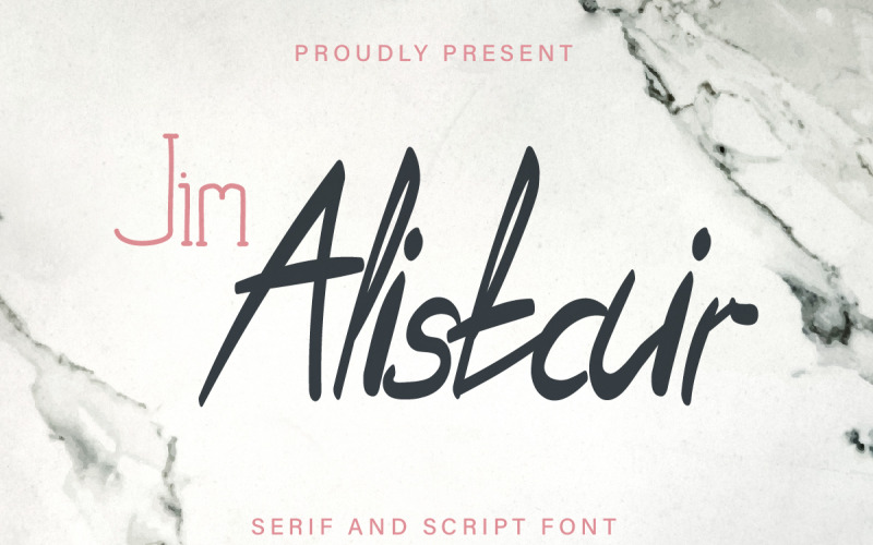Jim Alistair písmo