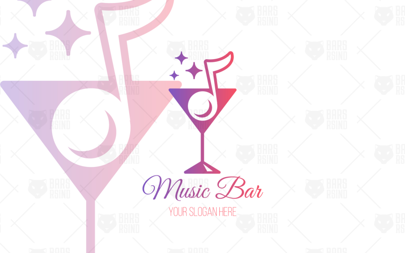 Download Шаблон логотипа "Music Bar Logo Template" / Music Bar Logo Template - Шаблон логотипа на тему графика modern,vintage,logo,hipster,illustration,label,design,sign,web,party,vector,brand,logotype,style,festival,music,badge,business,bar,cafe,shop,club,event,lifestyle,decoration,concert,drink,menu