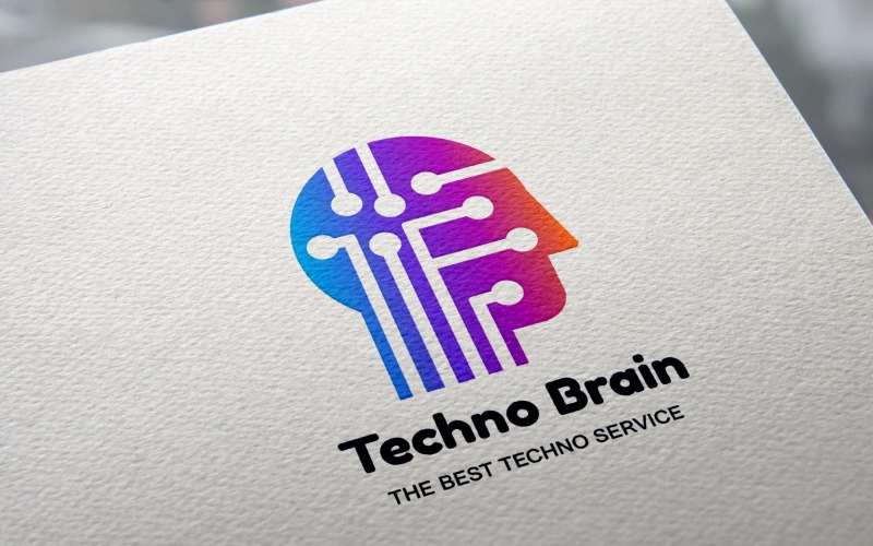 Download Шаблон логотипа "Techno Brain Logo Template" / Techno Brain Logo Template - Шаблон логотипа на тему графика modern,typography,logo,illustration,poster,design,template,sign,web,vector,logotype,text,art,color,abstract,mockup,company,flat,creative,corporate,business,technology,software,colorful,indust
